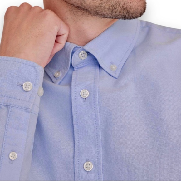 CUBUS of Norway Men's Blue Button Down Long Sleeve Shirt Sz L - Picture 10 of 10